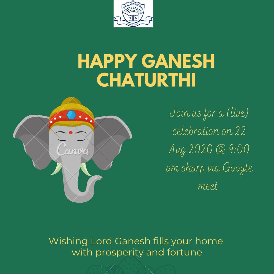 Ganesh Chaturthi Live on Google Meet join us tomorrow with https://meet.google.com/rha-udks-yve 